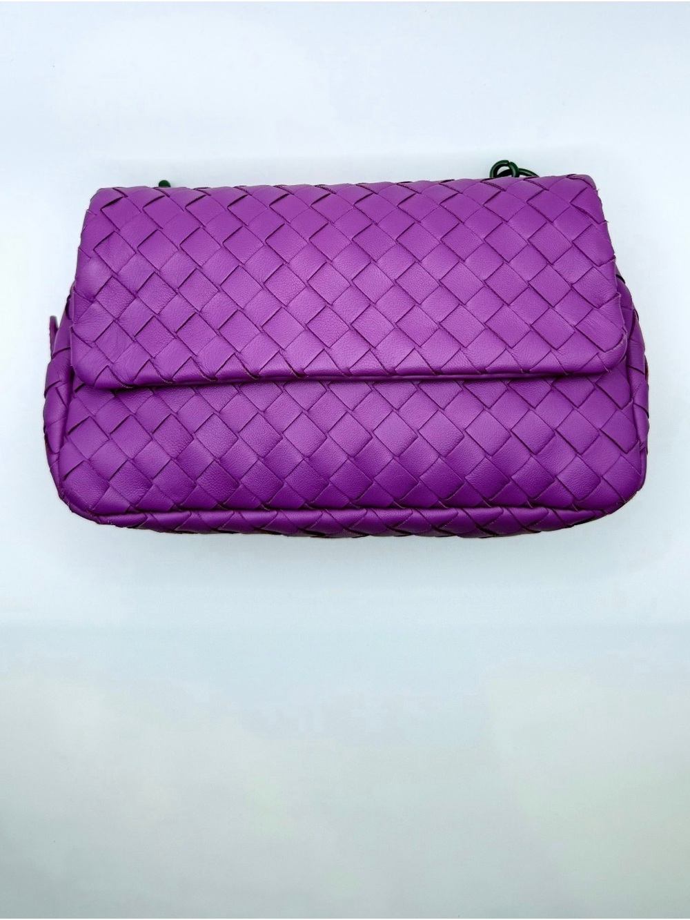 Bottega Veneta Expandable Chain Crossbody Bag Intrecciato Nappa Small